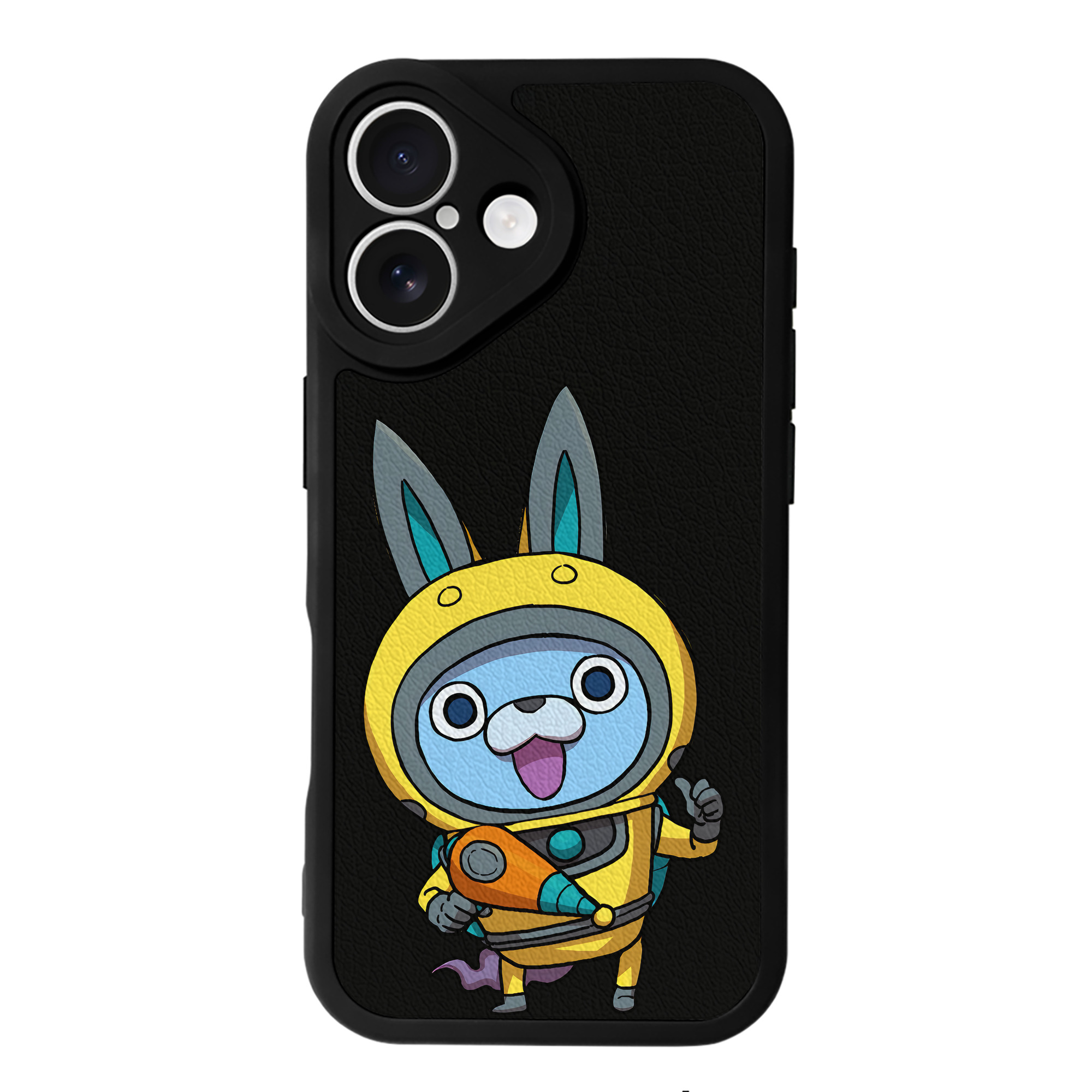 （画像用） 妖怪ウォッチ Yo-kai Watch 【iPhone 16シリーズ対応】シリコンスマホケース（レザー調） 材質：シリコン